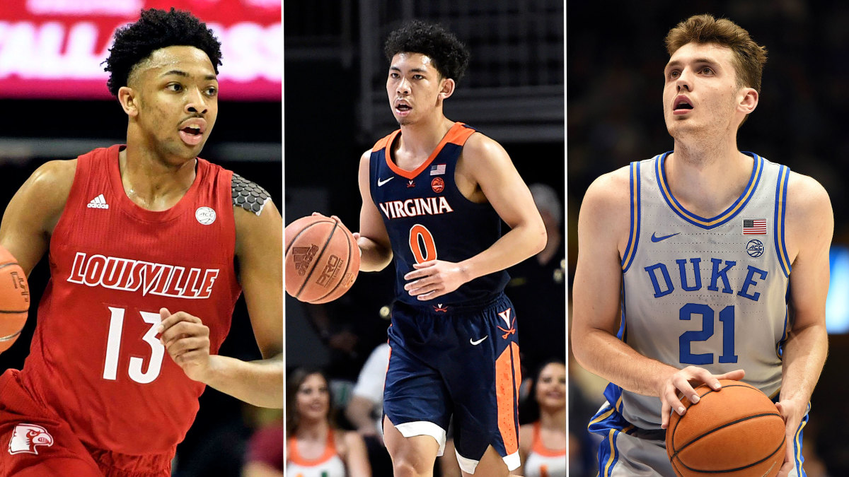 Louisville's David Johnson, Virginia's Kihei Clark and Duke's Matthew Hurt